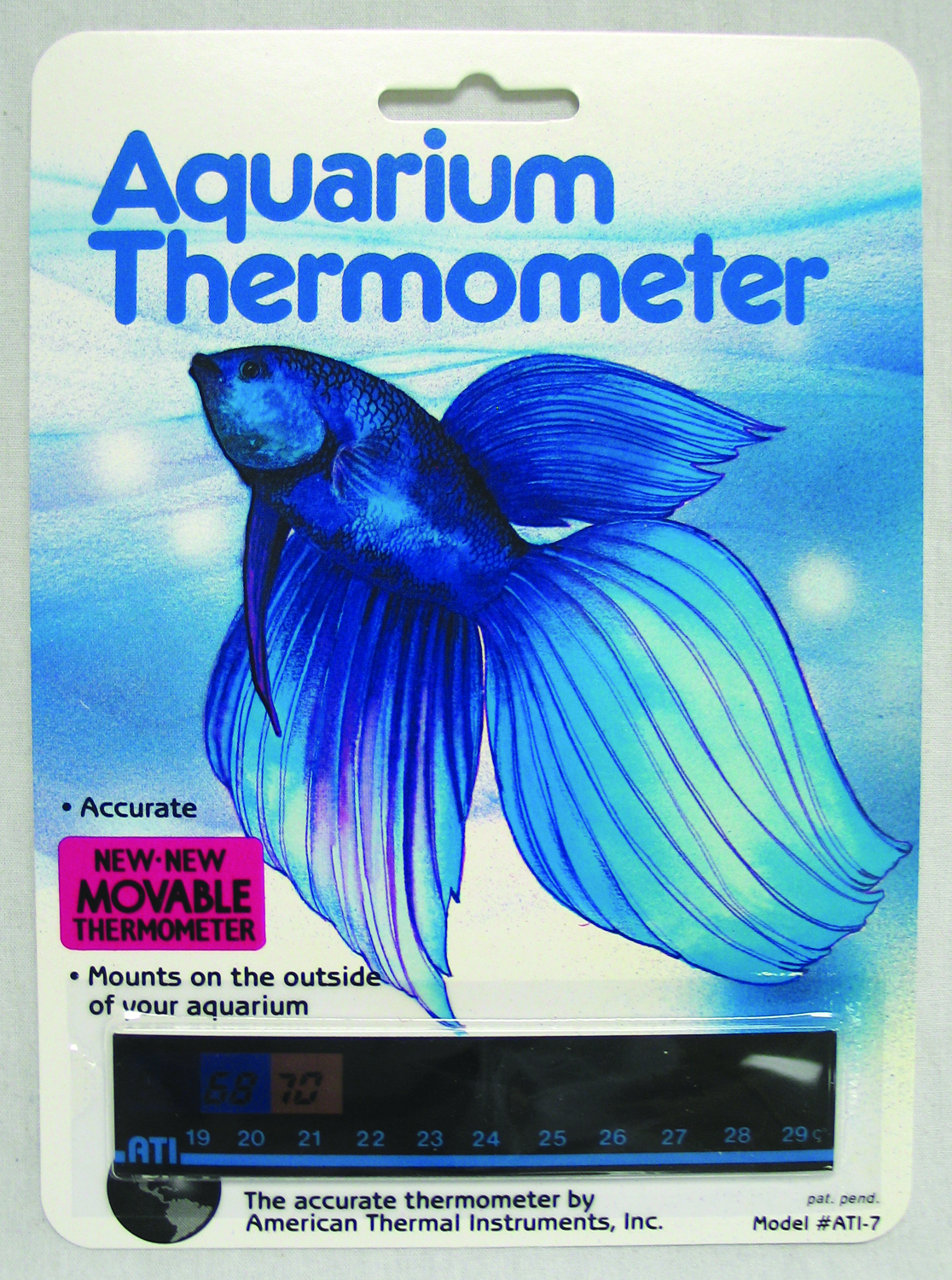 AQUARIUM HORIZONTAL THERMOMETER