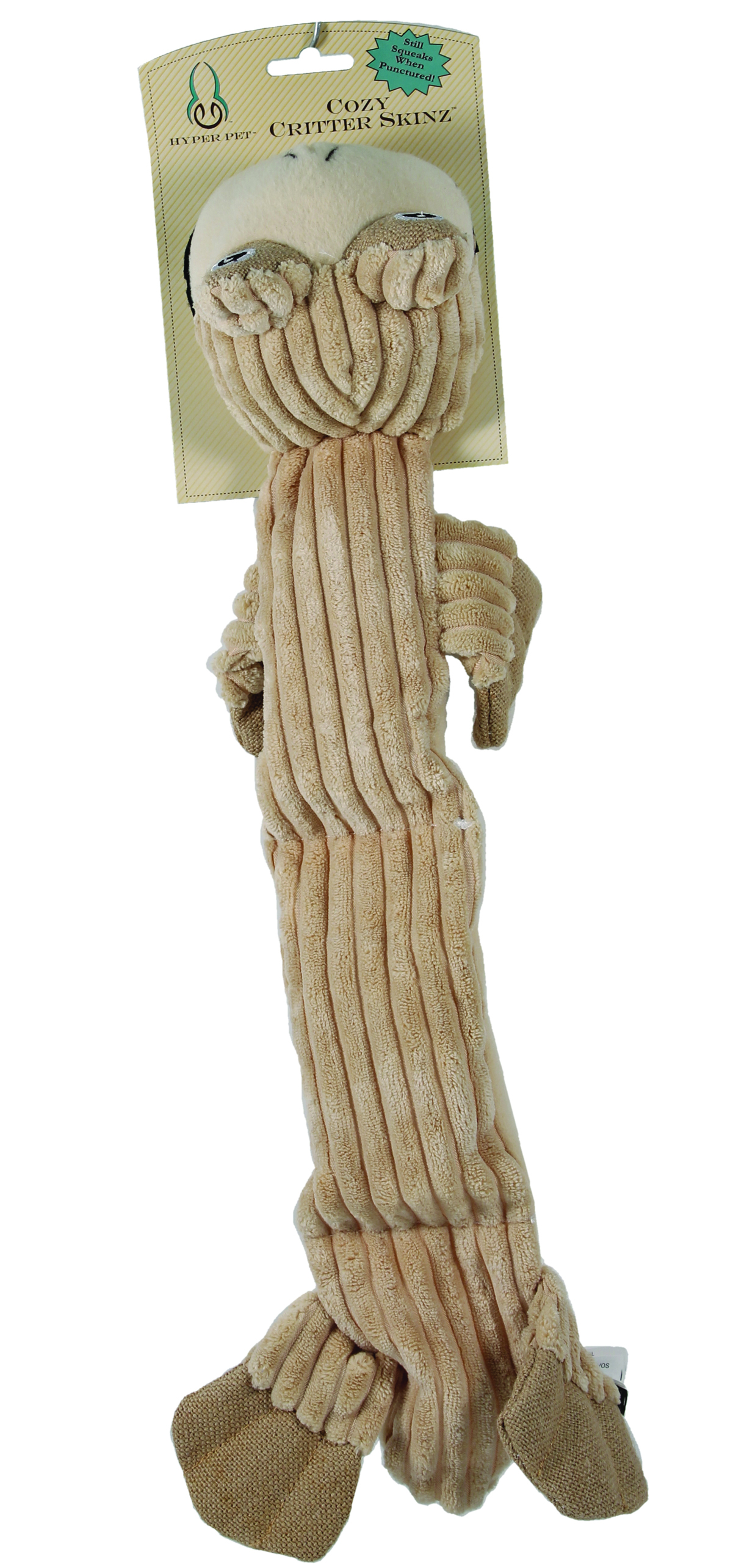 COZY CRITTER SKINZ FROG WITH SQUEAKER