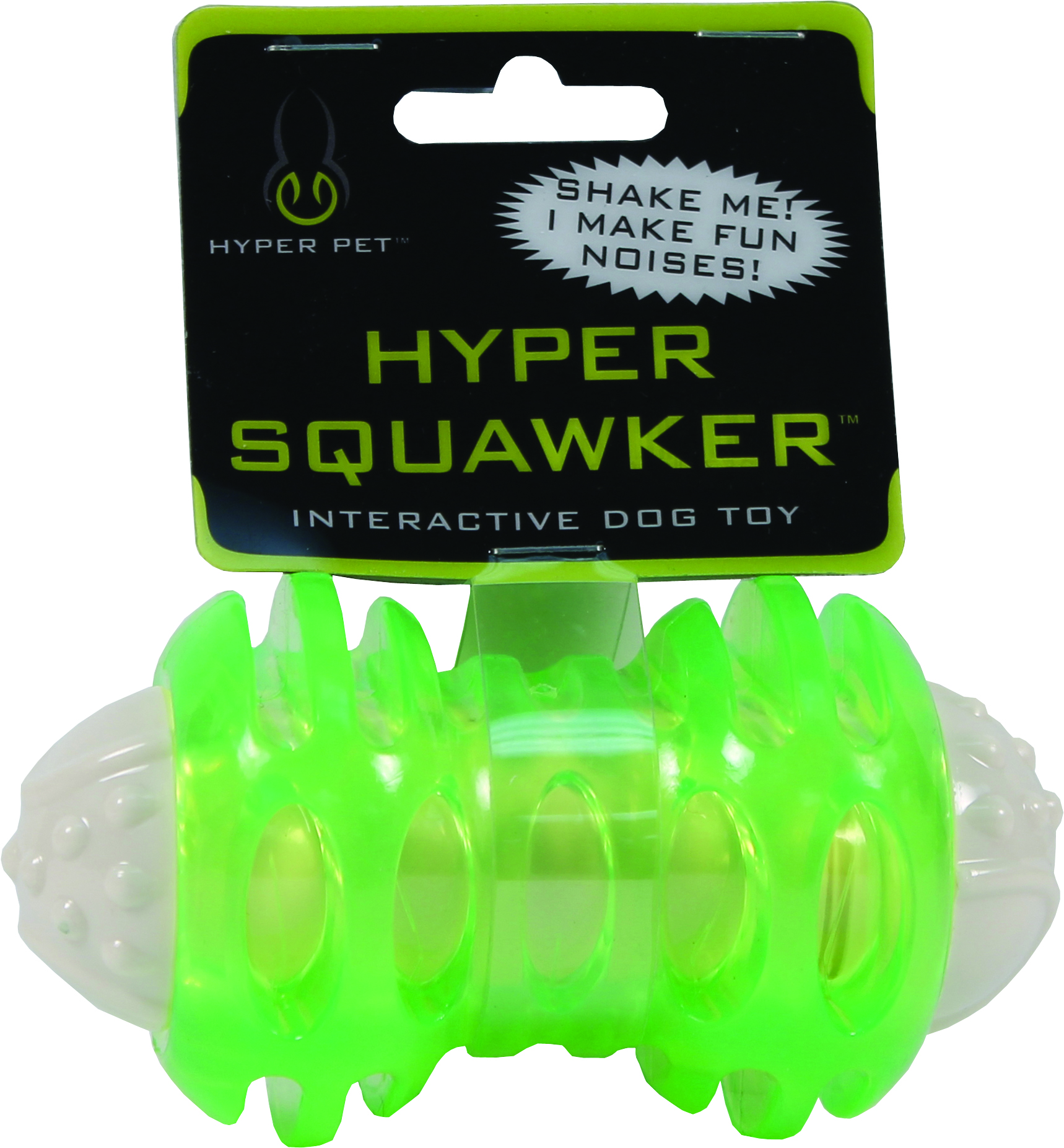 HYPER SQUAWKER BONE DOG TOY