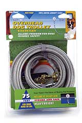 75 Ft Heavy Trolley Tie Out - Silver