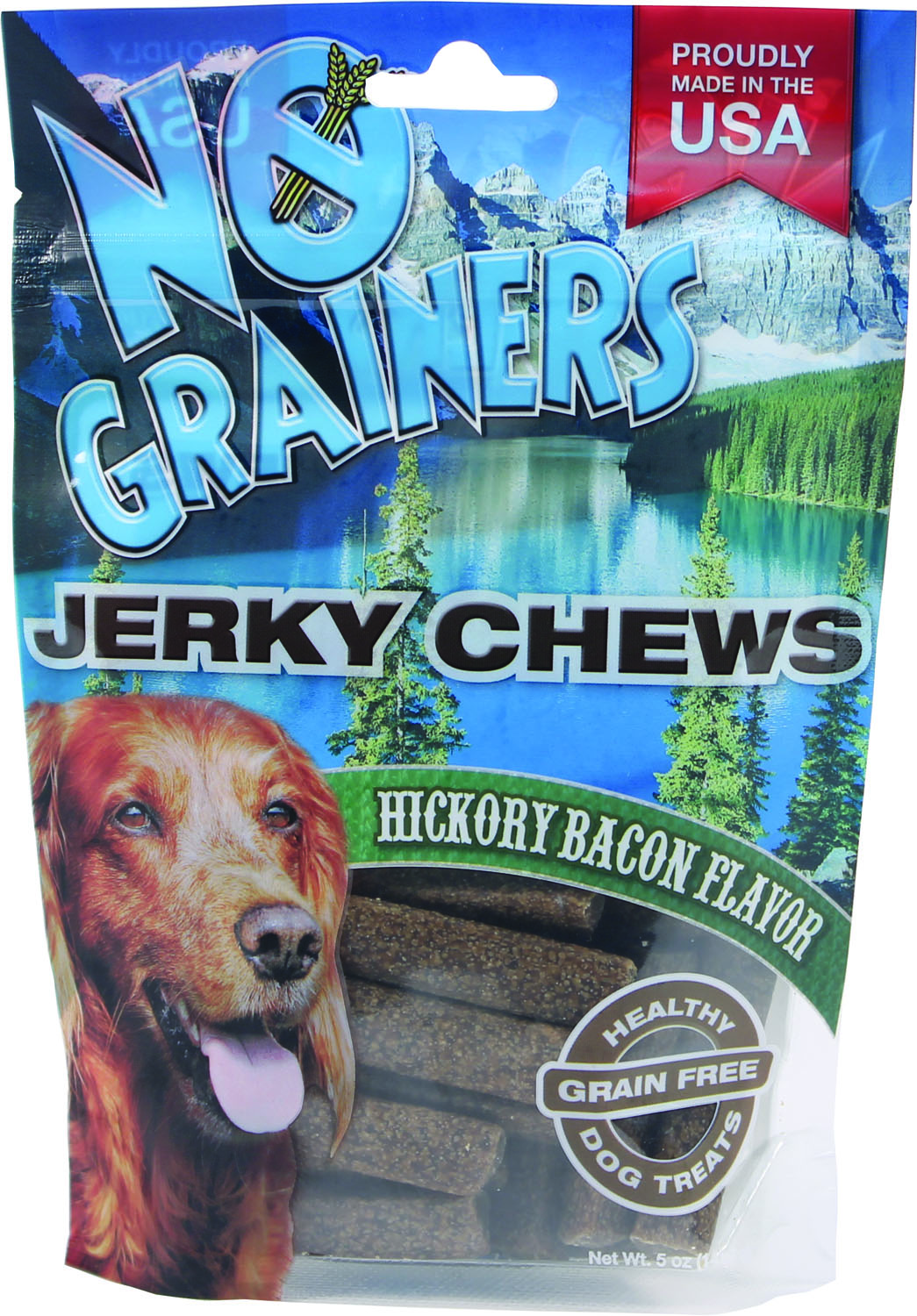 NO GRAINERS JERKY CHEWS HICKORY BACON DOG TREATS