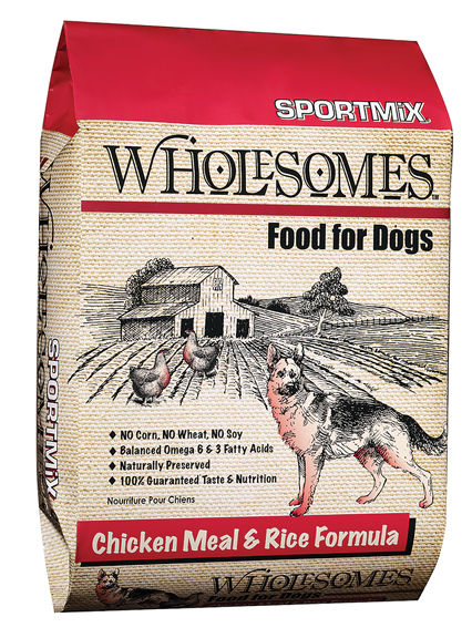 SPORTMIX WHOLESOMES DOG FOOD - CHICKEN MEAL & RICE