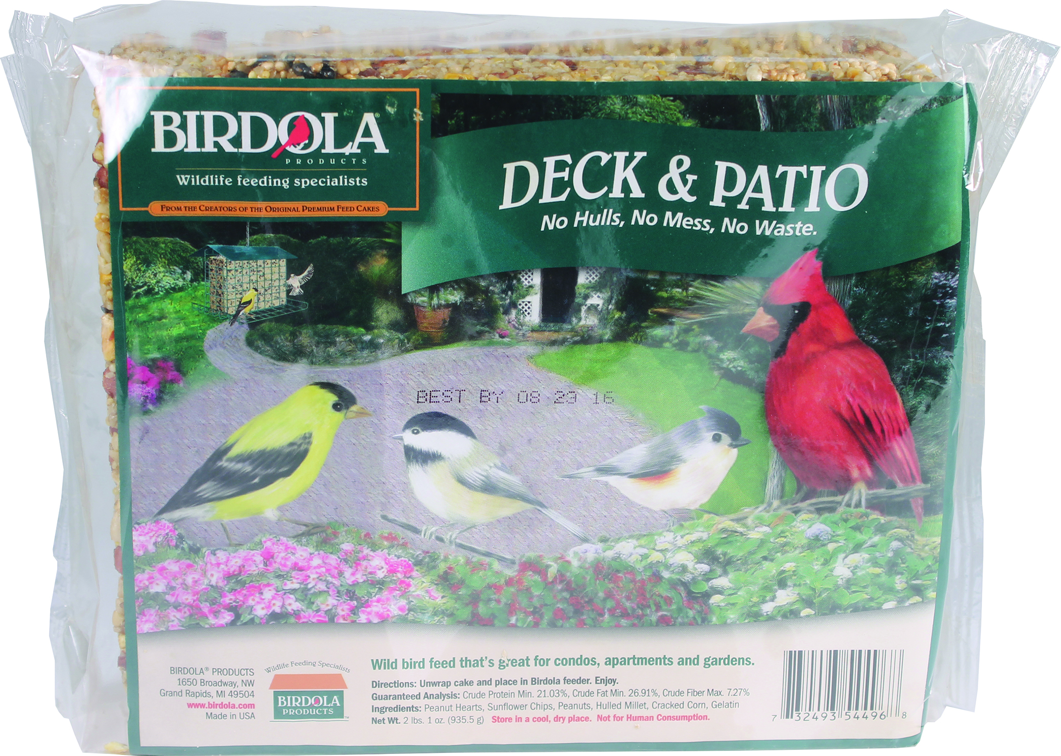 BIRDOLA DECK AND PATIO SEED CAKE