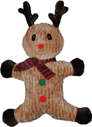 HOLIDAY GINGERBREAD PLUSH DOG TOY