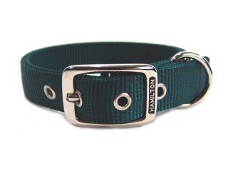 Deluxe Double Thick Nylon Collar - Hunter - 1" X 18"