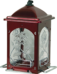 SCARLET ROSE BIRD FEEDER