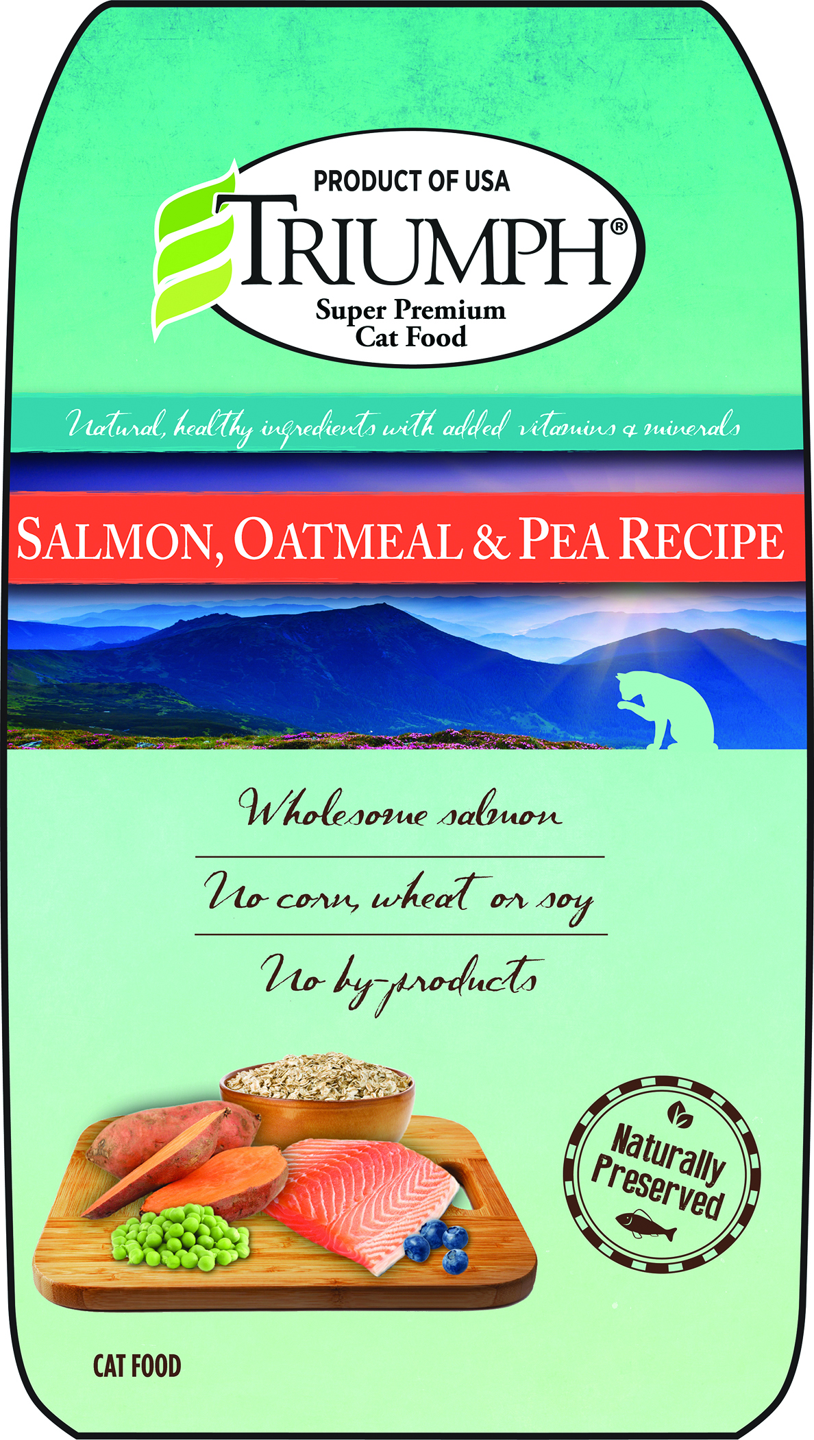 TRIUMPH SALMON, OATMEAL, AND PEA CAT FOOD