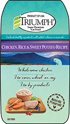 TRIUMPH CHICKEN, RICE AND SWEET POTATO CAT FOOD