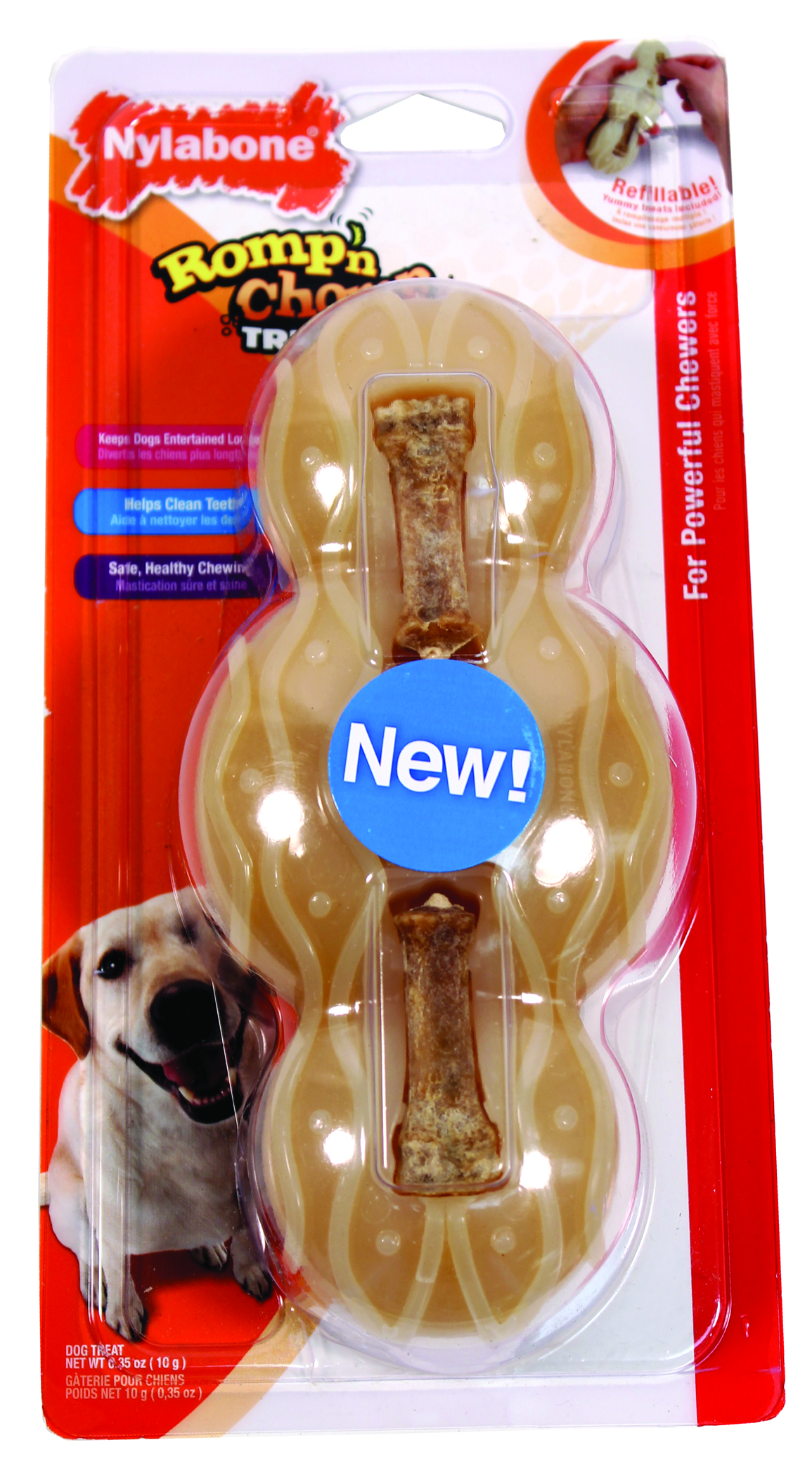 ROMP-N-CHOMP FIGURE 8 DOG TREAT AND TOY