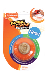 ROMP-N-CHOMP ROLLER DOG TREAT AND TOY