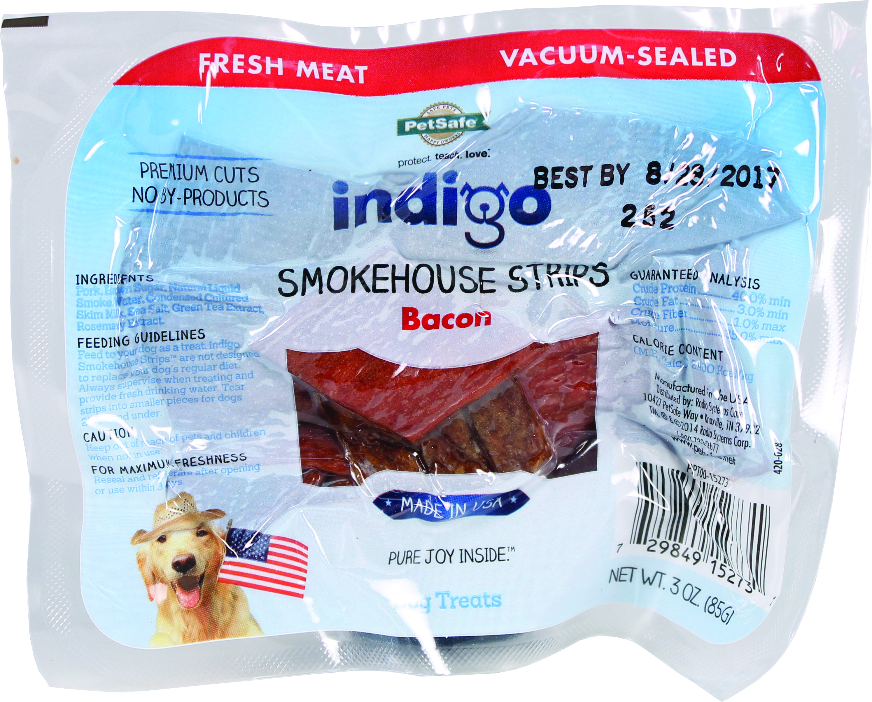 INDIGO SMOKEHOUSE STRIPS DOG TREAT