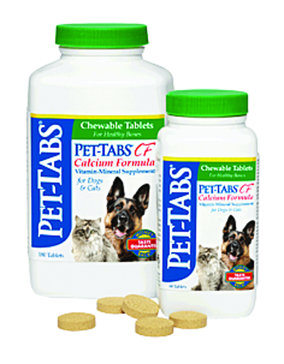Pet-Tabs Calcium Vitamin Supplement - 60 Tablets