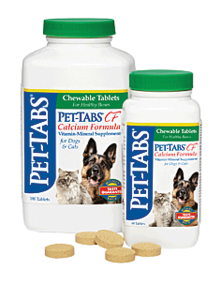 Pet-Tabs Calcium Vitamin Supplement - 60 Tablets