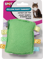 PILLOW PUFF TABBIE CATNIP CAT TOY