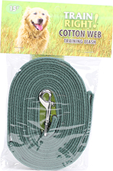 TRAIN RIGHT! COTTON WEB TRAINING LEASH