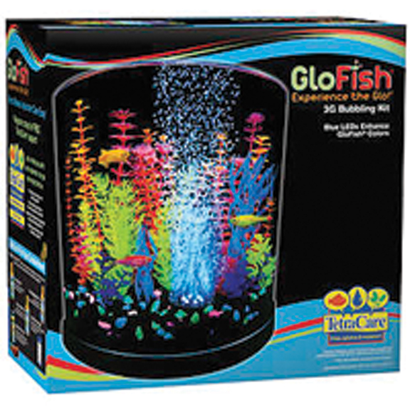 GLOFISH HALF MOON BUBBLING AQUARIUM KIT