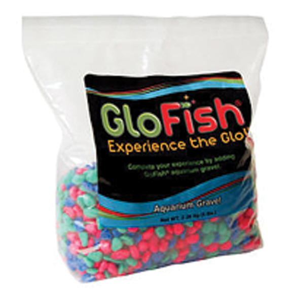 GLOFISH AQUARIUM GRAVEL - MULTI FLUORESCENT